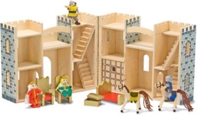 Melissa  Doug Zusammenklappbares und tragbares Holzschloss Складной и переносной деревянный замок