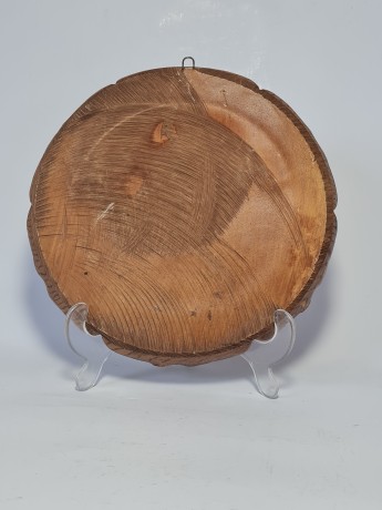 German Wood Винтажное деревянное панно "Бад-Райхенхалль", ручная работа, 23см, Германия 1950-60гг.