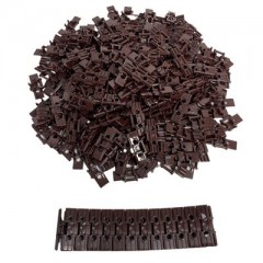 LEGO LEGO Kettenglieder gross Dunkelbraun - Raupe, Bagger, Link, Technik - 57518  - 250x Звенья цепи LEGO большие темно-коричневые — гусеница, экскаватор, звено, технология — 57518 — 250x