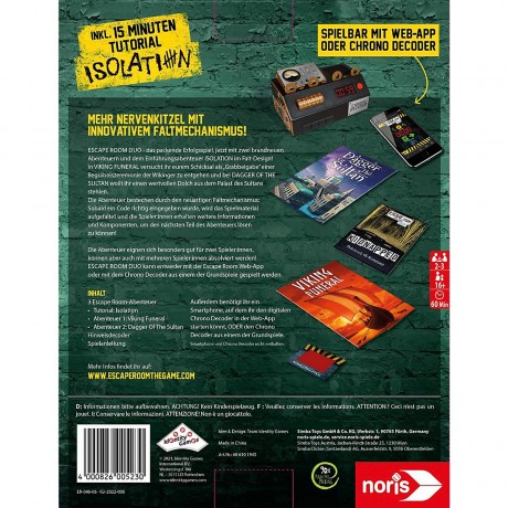 Noris Escape Room Das Spiel Duo 3 Побег из комнаты игра дуэт 3