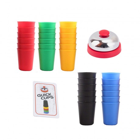 Vicabo Quick Cups Becher Stapelspiel Kartenspiel Lernspielzeug Aktionsspiele fur Kinder Quick Cups Mug Stacking Game Card Game Развивающие игрушки Экшн-игры для детей