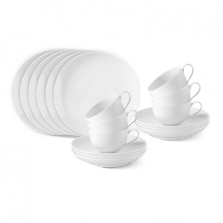 KPM Berlin KPM Urbino Weiss Fruhstucks-Set 18-tlg. КПМ Урбино Белый набор для завтрака 18 предм.