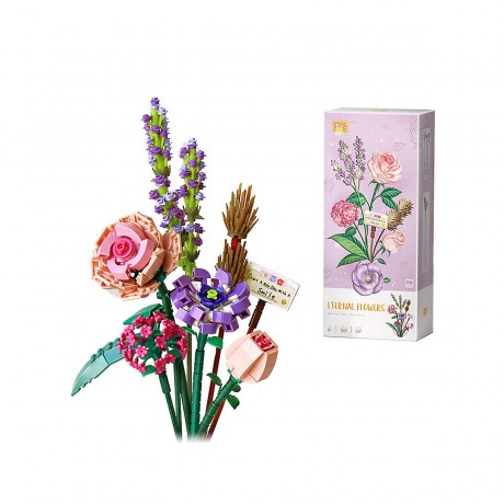 Vicabo Blumenstrauss Bausteine Konstruktionsspielzeug fur Kinder Букет цветов строительные блоки строительные игрушки для детей