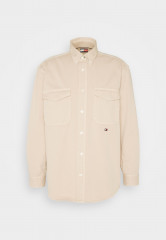 Tommy Hilfiger THXSM ARCHIVE OVERSHIRT UNISEX Button-down blouse tuscan beige THXSM ARCHIVE OVERSHIRT UNISEX Блузка на пуговицах тосканский бежевый
