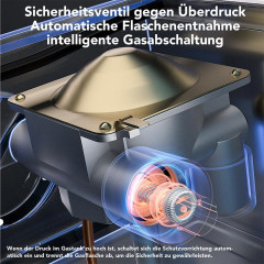 Mucola Mucola Gaskocher Campingkocher mit Koffer Gaskocher Herd Kartuschenkocher Gasherd, Piezozundung  Газовая плита Мукола, походная печь с корпусом, газовая плта, картриджная плита, газовая плита, пьезоподжиг