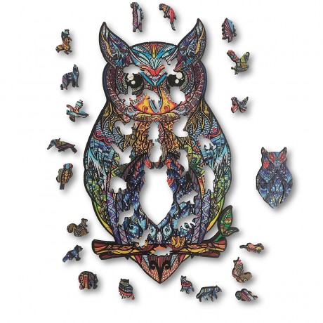 ANIWOOD Holz-Puzzle Eule M (150 Teile) Деревянный Пазл Сова М (150 деталей)