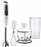 Braun Braun Stabmixer MQ 3135 WH Sauce MultiQuick 3, 750 W, mit Schneebesen, 500 ml Zerkleinerer und 600 ml Mixbecher  Ручной блендер Braun MQ 3135 WH Sauce MultiQuick 3, 750 Вт, с венчиком, измельчителем на 500 мл и чашей для смешивания на 600 мл.