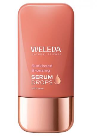 WELEDA Sunkissed Bronzing Serum Drops Сыворотка-бронзер придает коже естественный загар без отдушек с экстрактом юдзу и алоэ вера, 30мл