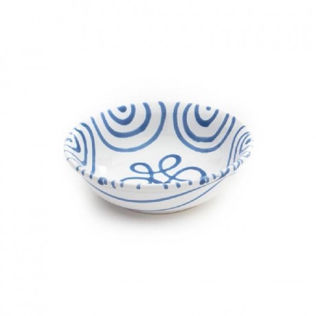 Gmundner Keramik Gmundner Keramik Blaugeflammt Muslischale klein d: 14 cm / h: 4,5 cm / 0,27 L Керамическая миска для хлопьев Gmundner с синим пламенем, маленькая, д: 14 см / высота: 4,5 см / 0,27 л