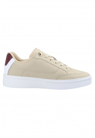 Tommy Hilfiger ESSENTIAL TH COURT Trainers beige ESSENTIAL TH COURT Кроссовки бежевый