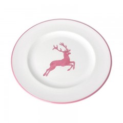 Gmundner Keramik Gmundner Keramik Rosa Hirsch Dessertteller Gourmet 22 cm Десертная тарелка Gmundner Ceramics Pink Deer Gourmet 22 см