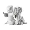 Rosenthal Rosenthal Engelpaar mit Blumenkranz mittel weiss matt 9,5 cm Розенталь пара ангелов с венком из цветов средний белый матовый 9,5 см