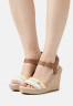 Tommy Hilfiger FEMININE CROCHET  Platform sandals light sandalwood FEMININE CROCHET Босоножки на платформе светлое сандаловое дерево