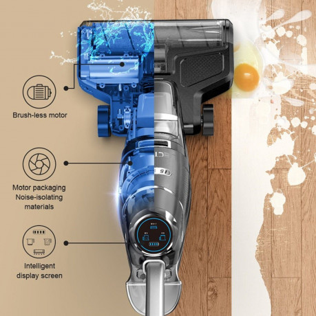 LIECTROUX LIECTROUX Akku-Handstaubsauger Stabstaubsauger mit Wischfunktion iE Pro, 250,00 W, Beutellos, Smart LED Display, UV Sterilisation, gleichzeitig Saugen + Wischen  Беспроводной ручной пылесос LIECTROUX пылесос с функцией вытирания iE Pro, 250,00 В