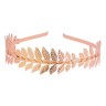 SOHO Haarreif mit Blattern Rose Gold Повязка на голову с листьями