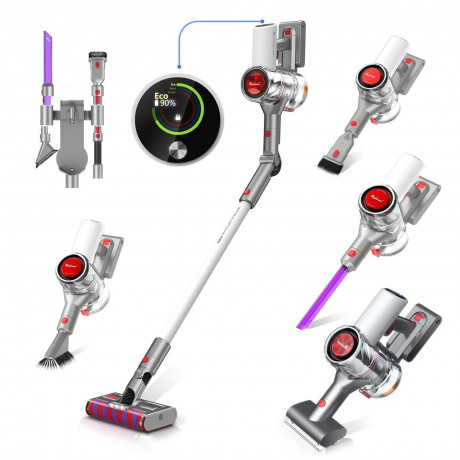 redroad redroad Akku-Stielstaubsauger 17, 450,00 W, Beutellos, Akku Staubsauger 26.5Kpa, 60 Mins,Mit LED Licht Беспроводной пылесос Redroad 17, 450,00 Вт, без мешка, беспроводной пылесос 26,5 кПа, 60 минут, со светодиодной подсветкой