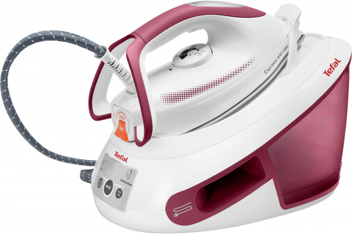 Tefal Tefal Dampfbugelstation SV8012 Express Anti-Calc, 1800 ml Wassertank, 2800 W, Dauerdampfmenge 120 g/Min, Dampfstoss 400 g/Min  Паровая гладильная станция Tefal SV8012 Express Anti-Calc, резервуар для воды 1800 мл, 2800 Вт, постоянная подача пара 120