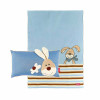 sigikid Baby Kuscheldecke Kissen Set 2-tlg. Hase Semmel Bunny hellblau Spieldecken Комплект подушек для детского одеяла из 2-х предметов. Игровые коврики Hase Semmel Bunny голубого цвета