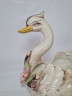 Конфетница винтажная в форме лебедя Im Stil von Bassano с объемными цветами, керамика, 14 х 23 см, Германия, 1960-70гг.