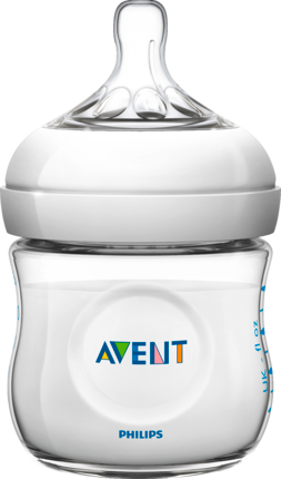 Philips AVENT 125ml, Бутылочка для Кормления Детей от 1 до 6 Месяцев с Силиконовой Соской 1 шт