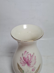 Ваза винтажная с нежными цветами Bavaria, фарфор, 13 x 7 см, Германия, 1980г.