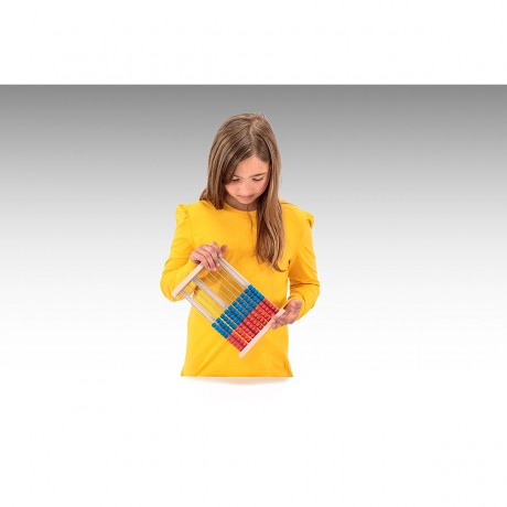 Wissner aktiv lernen Rechenrahmen 100er Zahlenraum rot\/blau Рамка калькулятора на 100 номеров красная/синяя