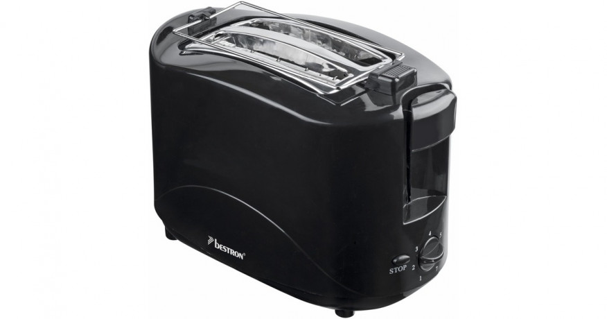 Bestron Bestron Toaster AYT600Z schwarz, 750 Watt, fur 2 Scheiben Toast schwarz Тостер Bestron AYT600Z черный, 750 Вт, на 2 ломтика тостов