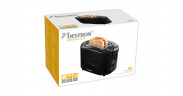 Bestron Bestron Toaster AYT600Z schwarz, 750 Watt, fur 2 Scheiben Toast schwarz Тостер Bestron AYT600Z черный, 750 Вт, на 2 ломтика тостов
