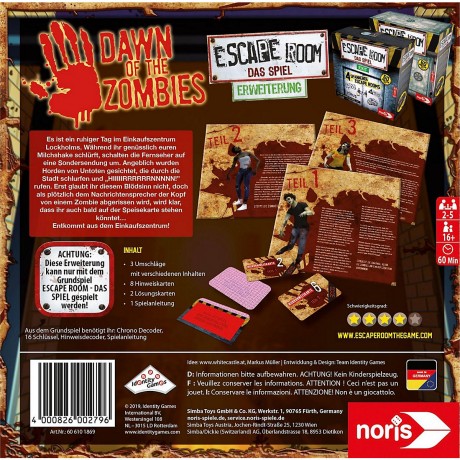 Noris Escape Room Dawn of the Zombies Квест Рассвет зомби