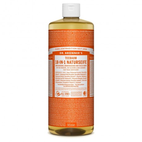 Dr. Bronner's Teebaum 18in1 Naturseife 945ml  Чайное дерево натуральное мыло 18в1 945мл