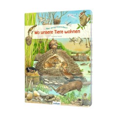 Thienemann Esslinger Verlag Mein erstes Wimmelbuch: Wo unsere Tiere wohnen Моя первая книга поиска предметов: Где живут наши животные