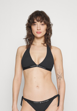 Tommy Hilfiger HALTER TRIANGLE  Bikini top black HALTER TRIANGLE лиф бикини черный