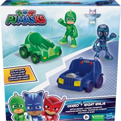 Hasbro PJ Masks Gecko vs Night Ninja Fahrzeug und Action-Figurenset PJ Masks Gecko vs Night Ninja Автомобиль и набор фигурок