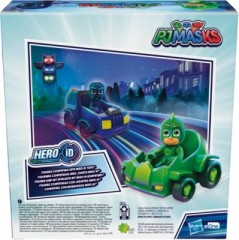 Hasbro PJ Masks Gecko vs Night Ninja Fahrzeug und Action-Figurenset PJ Masks Gecko vs Night Ninja Автомобиль и набор фигурок