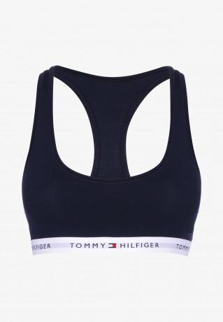 Tommy Hilfiger UNLINED BRALETTE Sports bra desert sky БРАЛЕТТ БЕЗ ПОДКЛАДКИ Спортивный бюстгальтер небо пустыни
