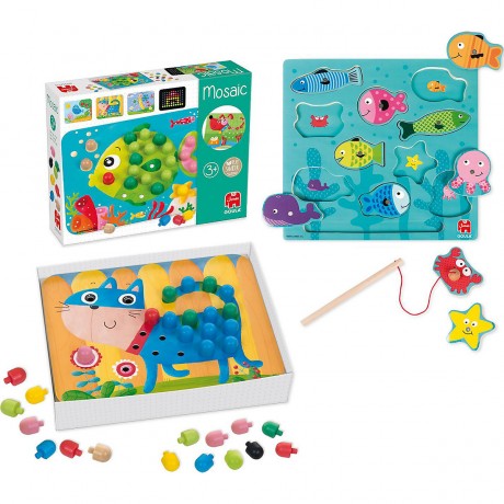 Goula Magnetisches Angelspiel + Goula Mosaik Магнитная рыбалка + мозаика Гула