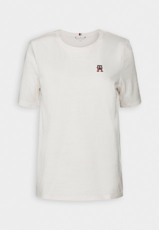 Tommy Hilfiger REG IMD EMB C NK SS Basic T-shirt weathered white REG IMD EMB C NK SS Базовая футболка выветрившийся белый