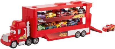 Mattel Disney Pixar Cars Mini Racer Transporter Mack (inkl. 1 Mini Racer) Disney Pixar Cars Mini Racer Transporter Mack (включая 1 мини-гонщик)