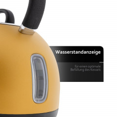 Impolio Impolio Wasser-/Teekocher Impolio Retro Design Wasserkocher aus Edelstahl 1,7 L, gold, 2200 W  Кофеварка/чайник Impolio Чайник ретро-дизайн Impolio из нержавеющей стали 1,7 л, золото, 2200 Вт