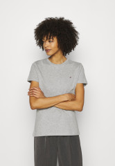 Tommy Hilfiger HERITAGE CREW NECK TEE Basic T-shirt light grey heather ФУТБОЛКА HERITAGE CREW NECK Базовая футболка светло-серый вереск