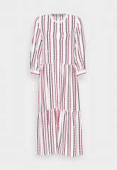 Tommy Hilfiger MIDI SHIRT DRESS Day dress polka dot stp/ white ground ПЛАТЬЕ МИДИ-РУБАШКА Повседневное платье горошек стп/ белый фон