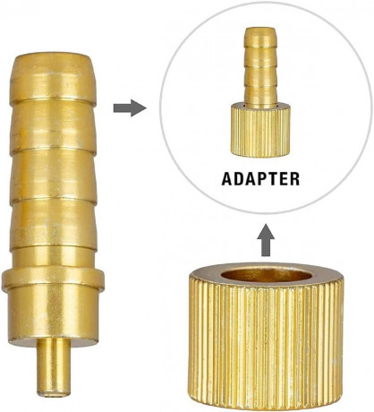 Hikeren Gaskocher 2,9kW Campingkocher mit Piezozundung,1-flammig mit Adapter fur LPG, (1-St)  Газовая плита Hikeren 2,9 кВт походная с пьезоподжигом, 1 пламя с адаптером для сжиженого нефтяного газа, (1 шт.)