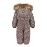 Minymo Schneeoverall mit Kapuze Fake Fur Blumen Зимний комбинезон с капюшоном из искусственных меховых цветов