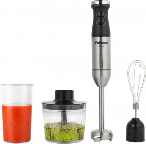 Tristar Tristar Stabmixer, 800 W, SET Power Hand Kuchen-Mixer Zauberstab Mix-Stab Schneebesen, Zerhacker  Ручной блендер Tristar, 800 Вт, КОМПЛЕКТ Мощный ручной миксер для тортов, волшебная палочка, палочка для смешивания, венчик, измельчитель