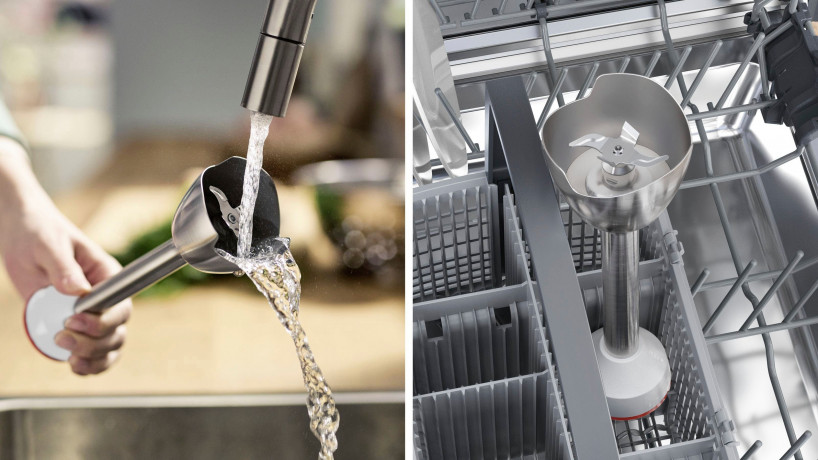 BOSCH BOSCH Stabmixer MSM4W220 ErgoMaster Serie 4, 600 W, Keramik-Kupplung, Edelstahl-Mixfuss, Zerkleinerer  Ручной блендер BOSCH MSM4W220 ErgoMaster Series 4, 600 Вт, керамическая муфта, ножка для смешивания из нержавеющей стали, измельчитель