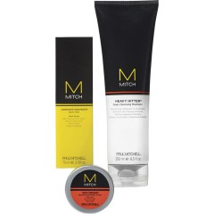 Paul Mitchell (Поль Митчелл) Mitch High Octane grossming Kit, Heavy Hitter Deep Cleansing Shampoo Шампунь 250 мл + Construction Paste Mesh Styler 75 мл + Reformer Texturizer 10 г / 1 шт.