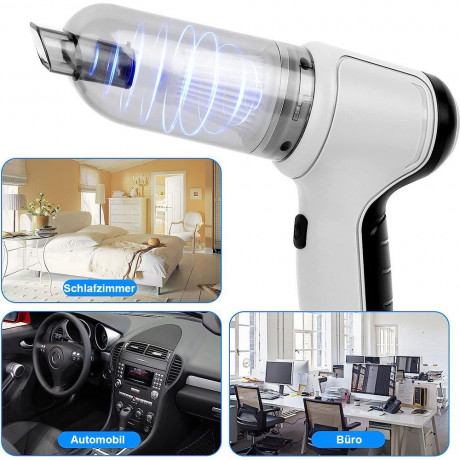 TUABUR TUABUR Akku-Handstaubsauger Tragbarer Handstaubsauger, 3-in-1, 9000Pa  Беспроводной ручной пылесос TUABUR, портативный ручной пылесос, 3-в-1, 9000Па