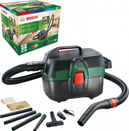BOSCH BOSCH Staubabsauger Bosch Nass-  Trockensauger AdvancedVac 18V-8 18V  Пылесос BOSCH Пылесос для сухой и влажной уборки Bosch AdvancedVac 18V-8 18V