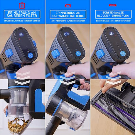 Grenintol Grenintol Akku-Handstaubsauger Akku Staubsauger,Akku Handstaubsauger,Akkusauger 8 in 1, Akku-Stielstaubsauger,Staubsauger Kabellos 300W/33000Pa purple Беспроводной ручной пылесос Grenintol, беспроводной ручной пылесос, беспроводной пылесос 8 в 1