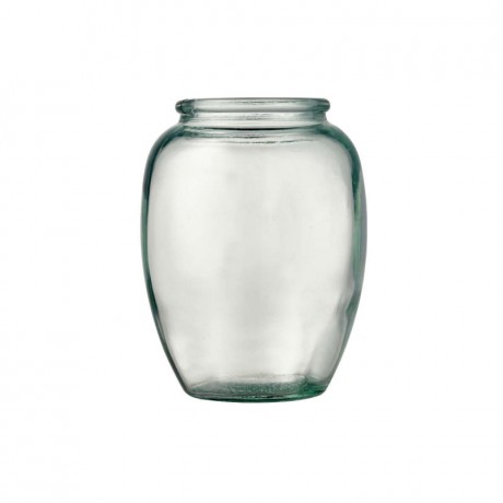 Bitz Bitz Kusintha - Glas green Vase h: 13 cm / d: 6,5 cm Bitz Kusintha - Стеклянная зеленая ваза В: 13 см / Г: 6,5 см